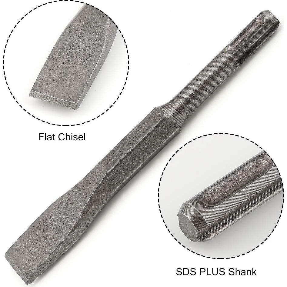 Juego de Brocas y Cinceles COMOWARE SDS Plus 6 Piezas