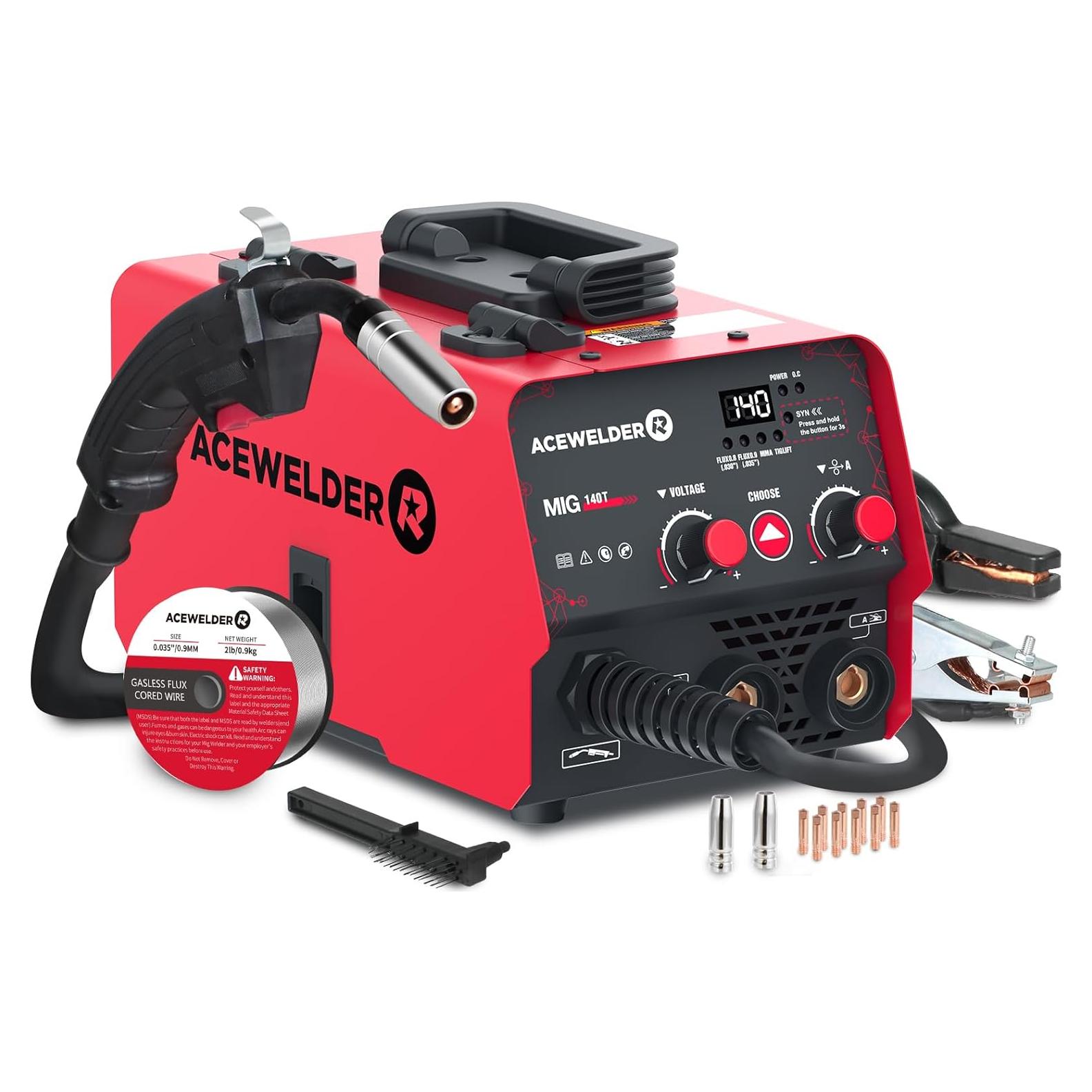 Máquina de Soldadura MIG 140A ACEWELDER 3 en 1 Portátil