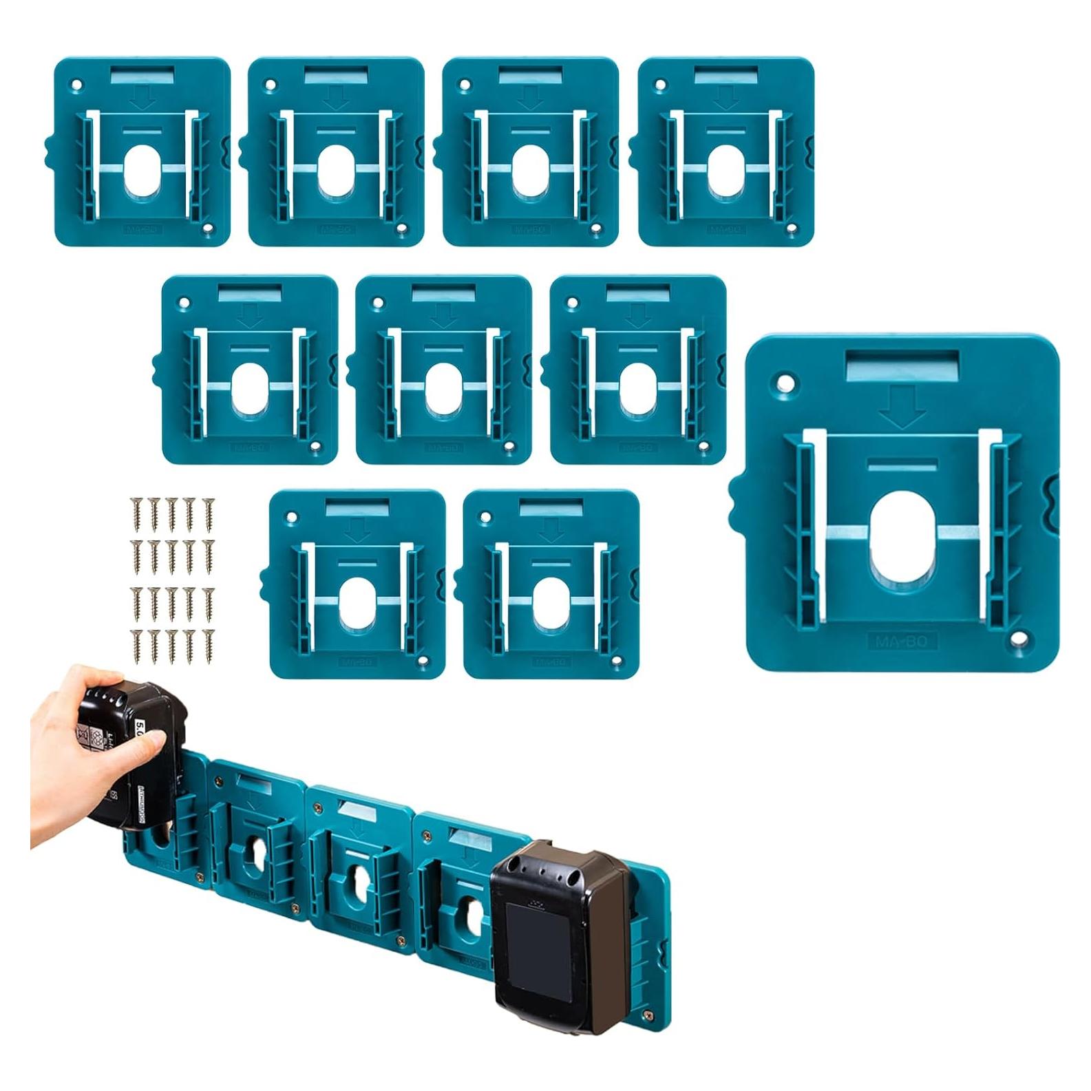 Soporte de Batería Makita 18V WeToolGoo - 10 Pack Montaje Pared