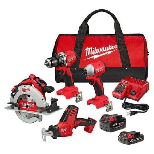 Kit de Herramientas Milwaukee 3693-24Cx - 4 Piezas, 16.7 kg