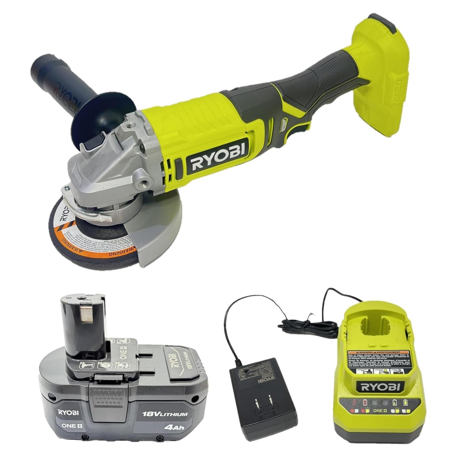 Amoladora Angular RYOBI 18V UNO+ 4-1/2" 9000 RPM