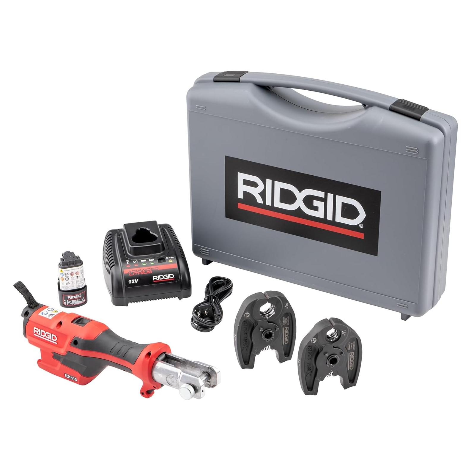 Mini Herramienta de Prensa RIDGID RP 115 con Batería 12V