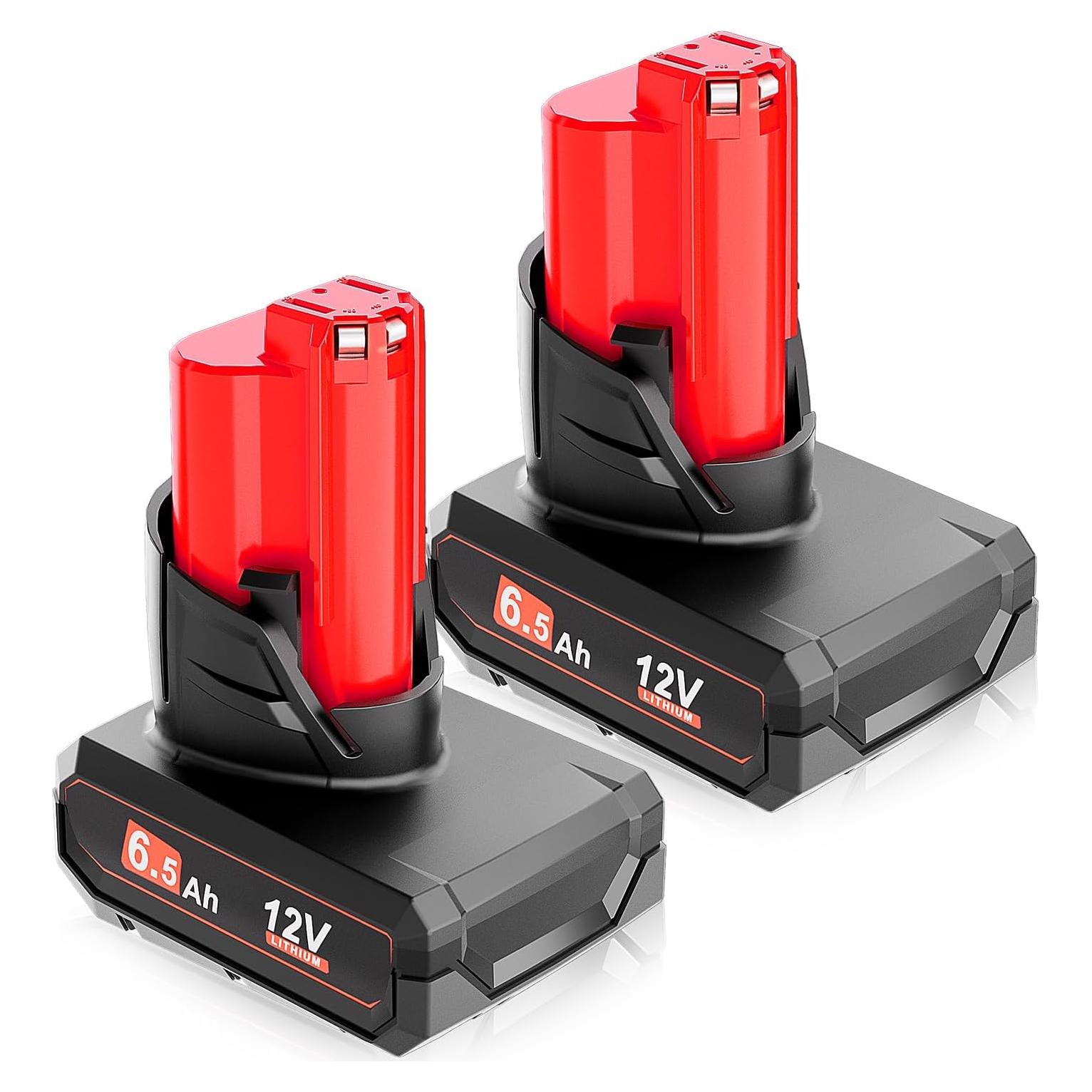 Batería de Reemplazo Li-Ion 12V 6.5Ah TenHutt para Milwaukee