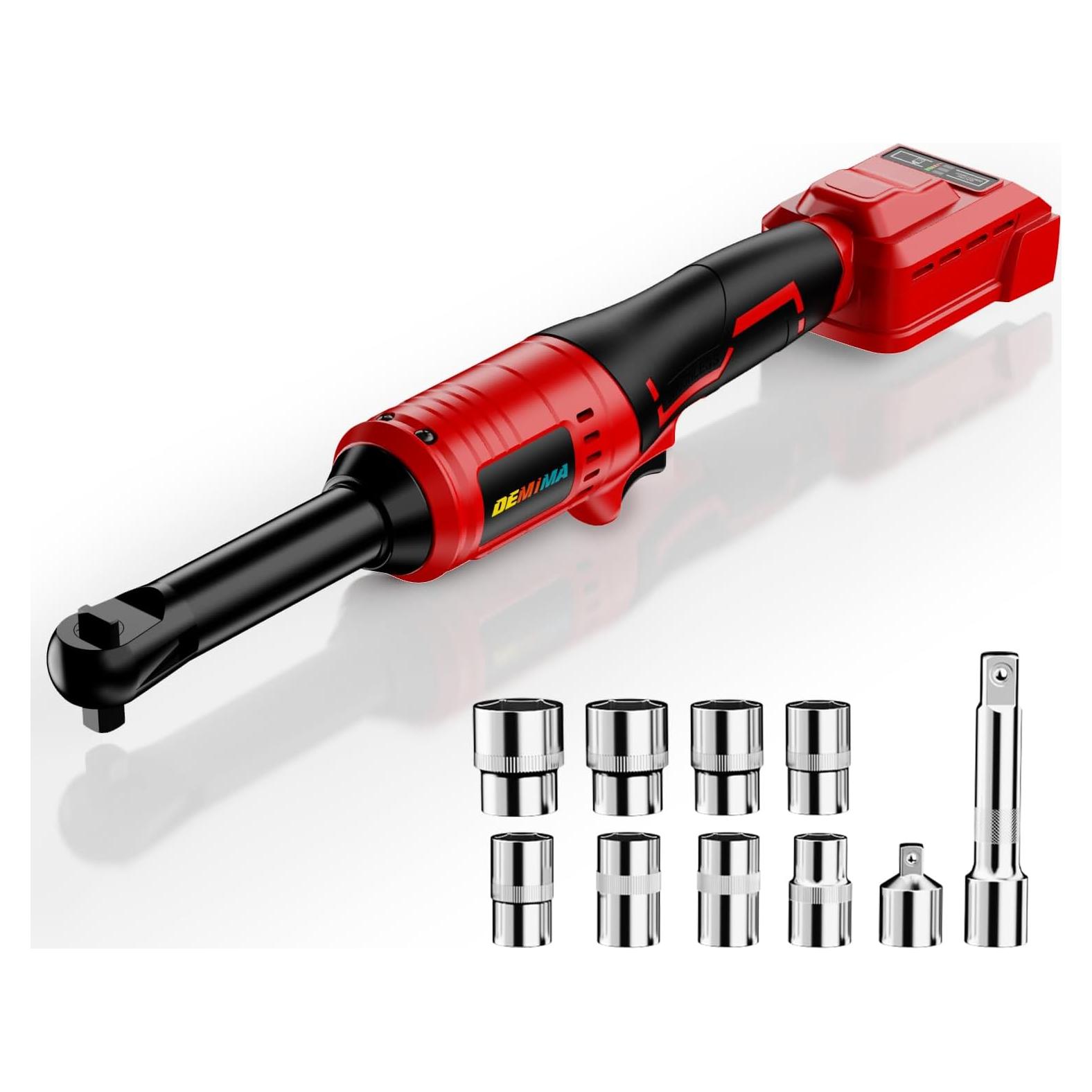 Llave de Trinquete Inalámbrica DEMIMA 3/8" 18V Motor Sin Escobillas