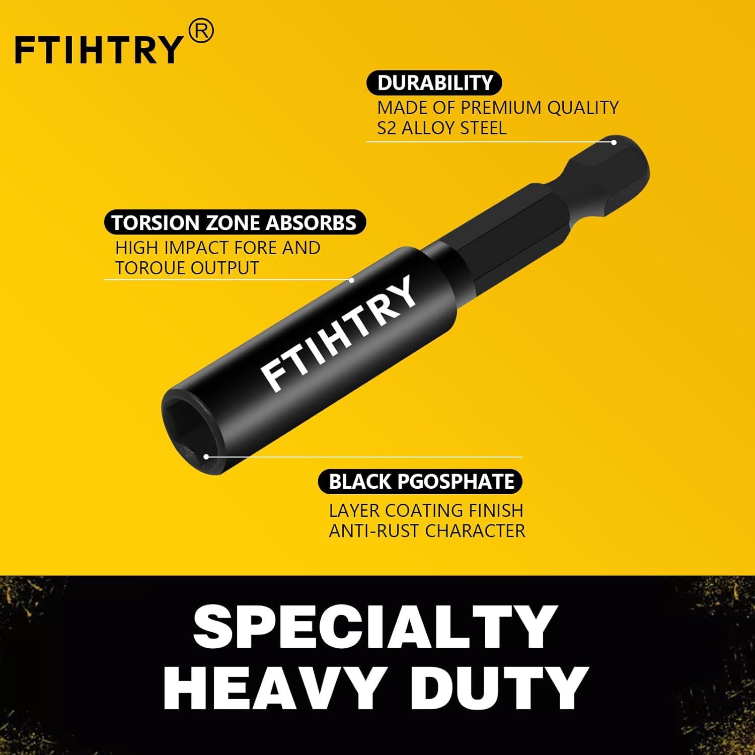 Soporte de Broca Magnético FTIHTRY 60mm 100mm 150mm 9pcs