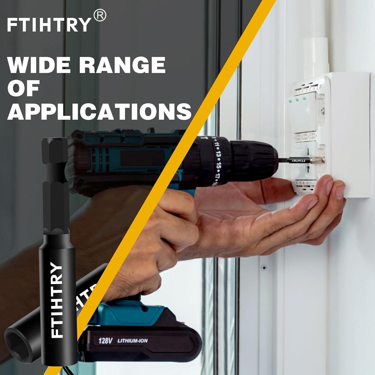 Soporte de Broca Magnético FTIHTRY 60mm 100mm 150mm 9pcs