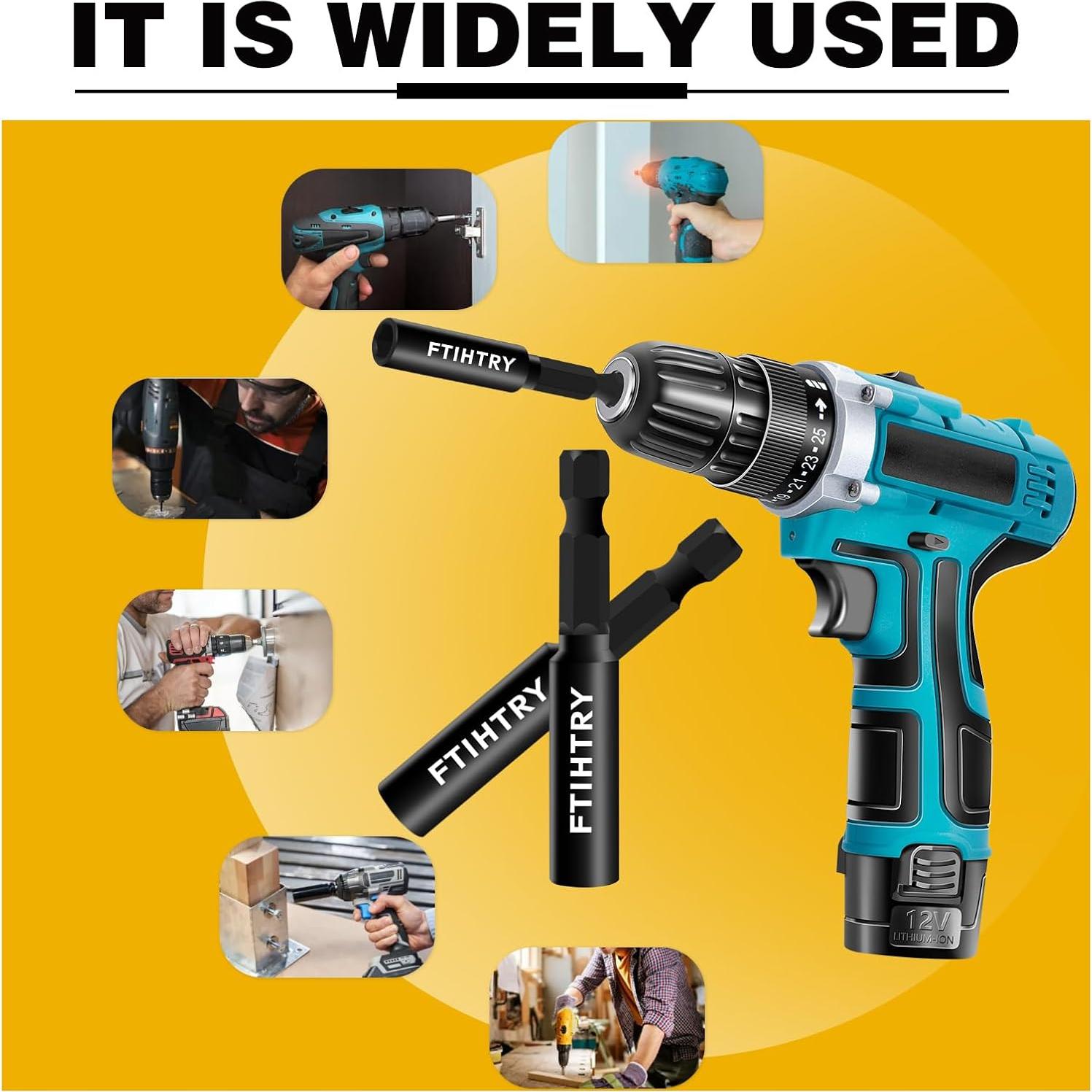 Soporte de Broca Magnético FTIHTRY 60mm 100mm 150mm 9pcs