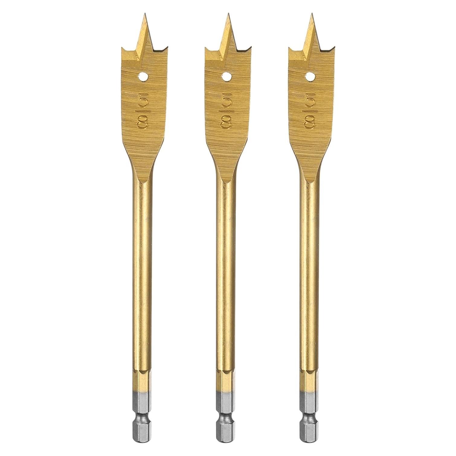 Brocas Planas HARFINGTON 3Pcs 16mm Acero Alto Carbono