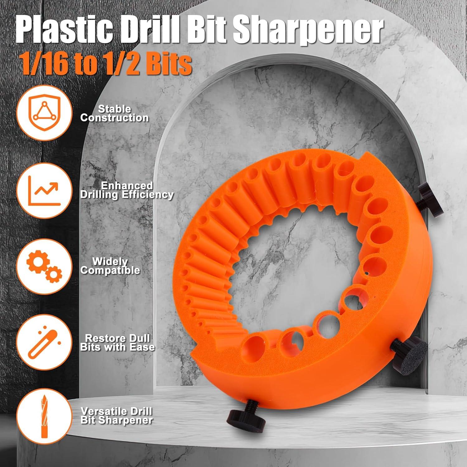 Afilador de Brocas WODHMIEY 3PCS 1.6 a 12.7 mm para Taladro