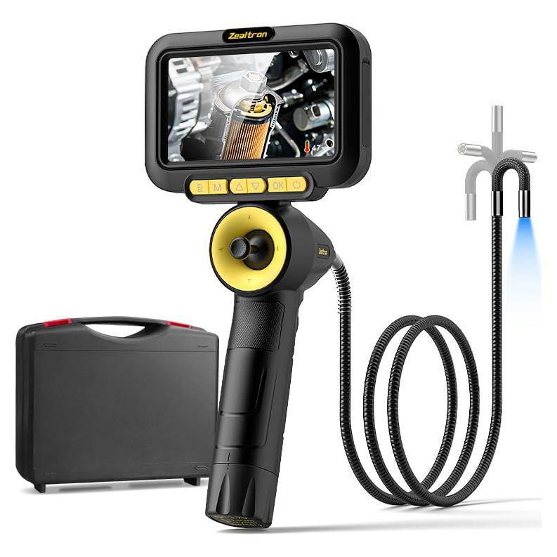 Borescopio Articulado 360° Zealtron 5" HD 6.2mm Luz