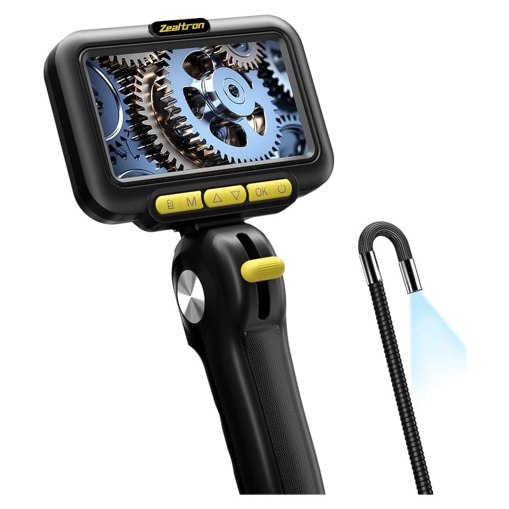 Borescopio Articulado Zealtron 5" HD 1080P con Luz 1.52m