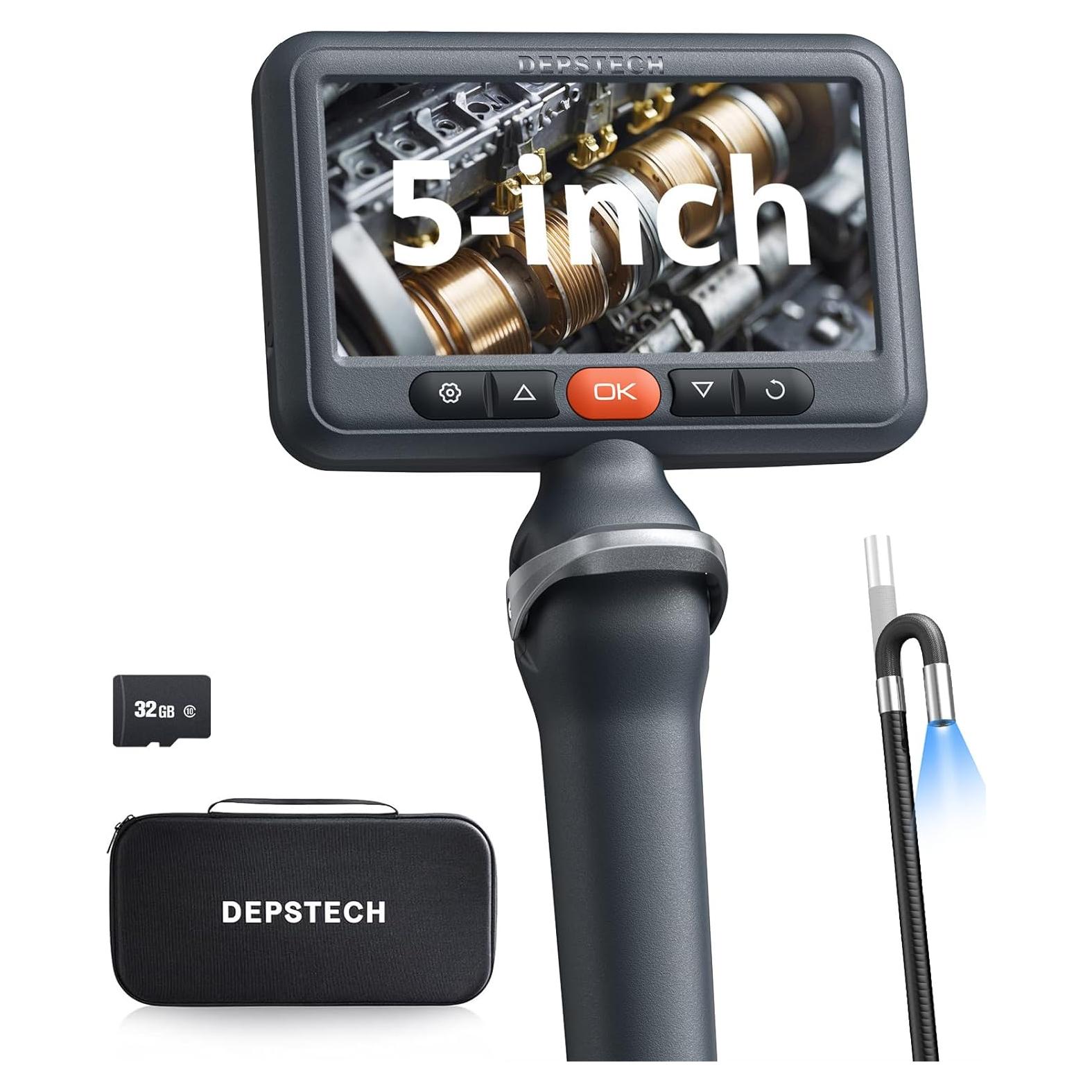 Cámara Borescopio Articulada DEPSTECH DS660 con Luz 1.52m