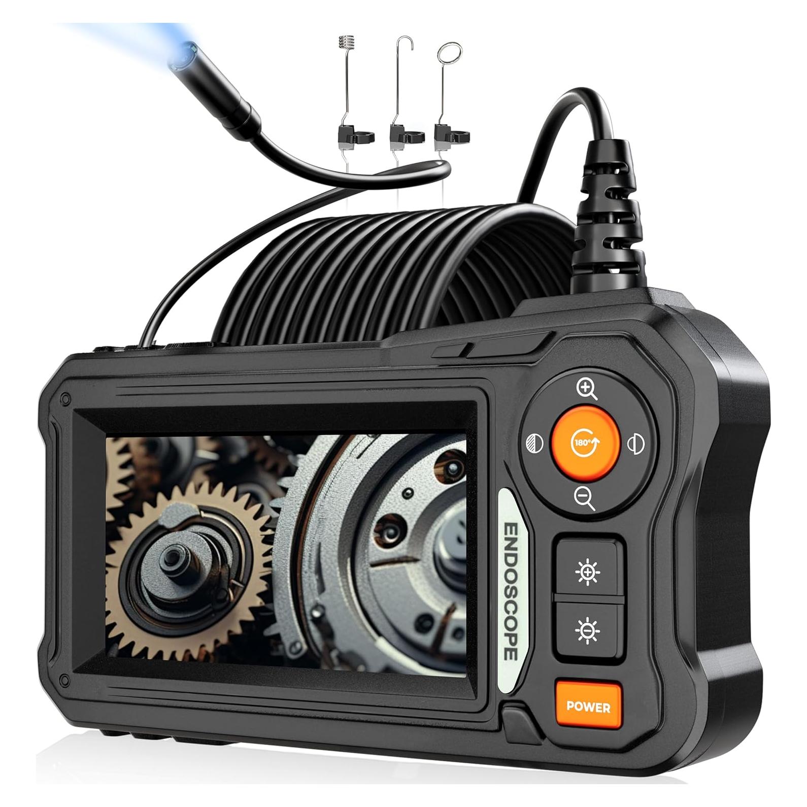 Cámara Endoscopio Amylac 5m IP67 1080P con Luz 4.3"