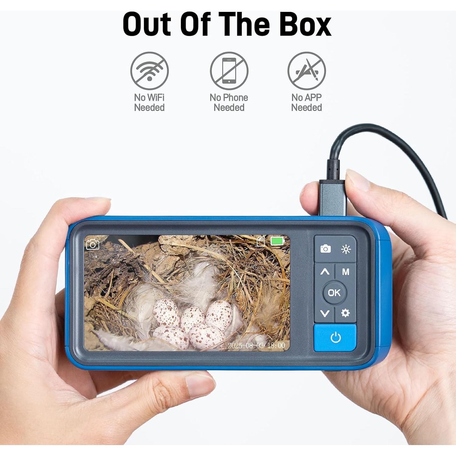 Cámara Telescópica Teslong MS450-TP5 HD 1080P 5FT