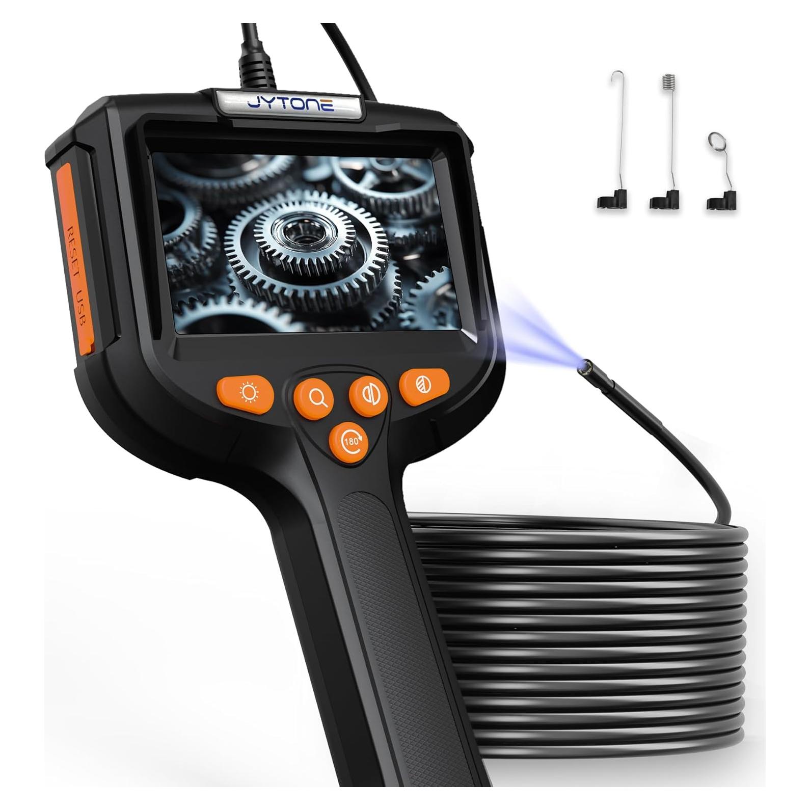 Cámara Endoscópica JYTONE 4.3" HD, 5.5mm Impermeable, 2m