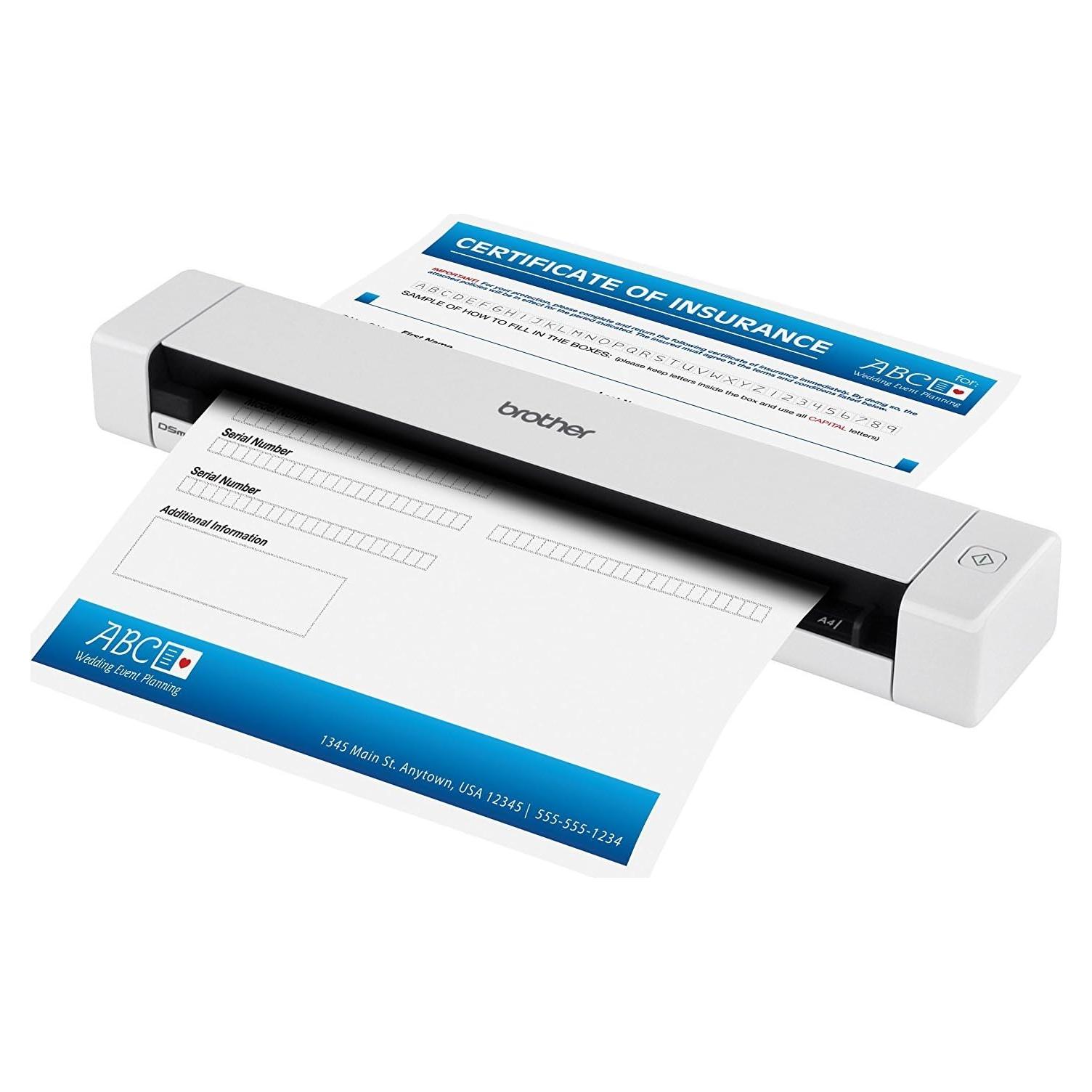 Escáner portátil a color Brother DS-620, 8ppm, USB