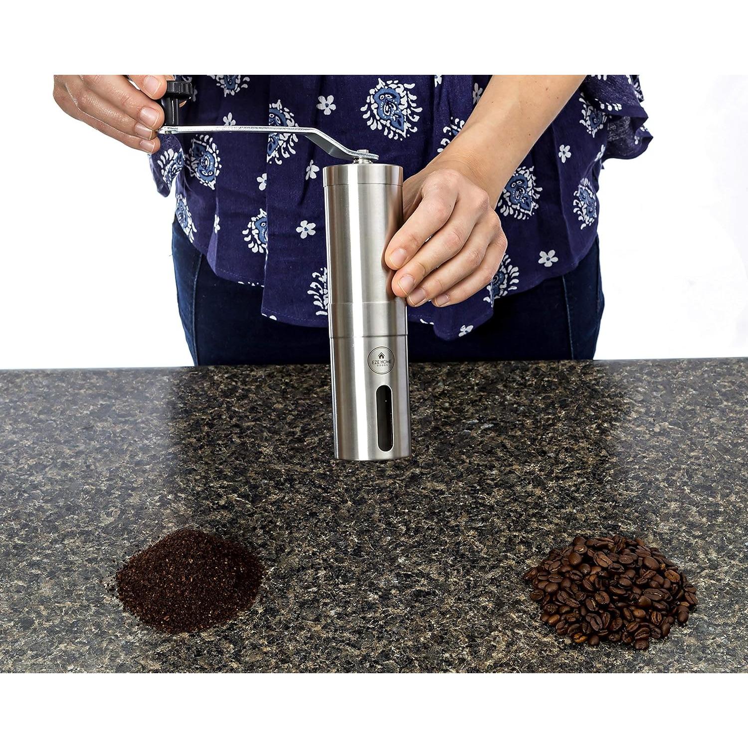 Molino de Café Manual EZE Homegoods Acero Inoxidable 220g