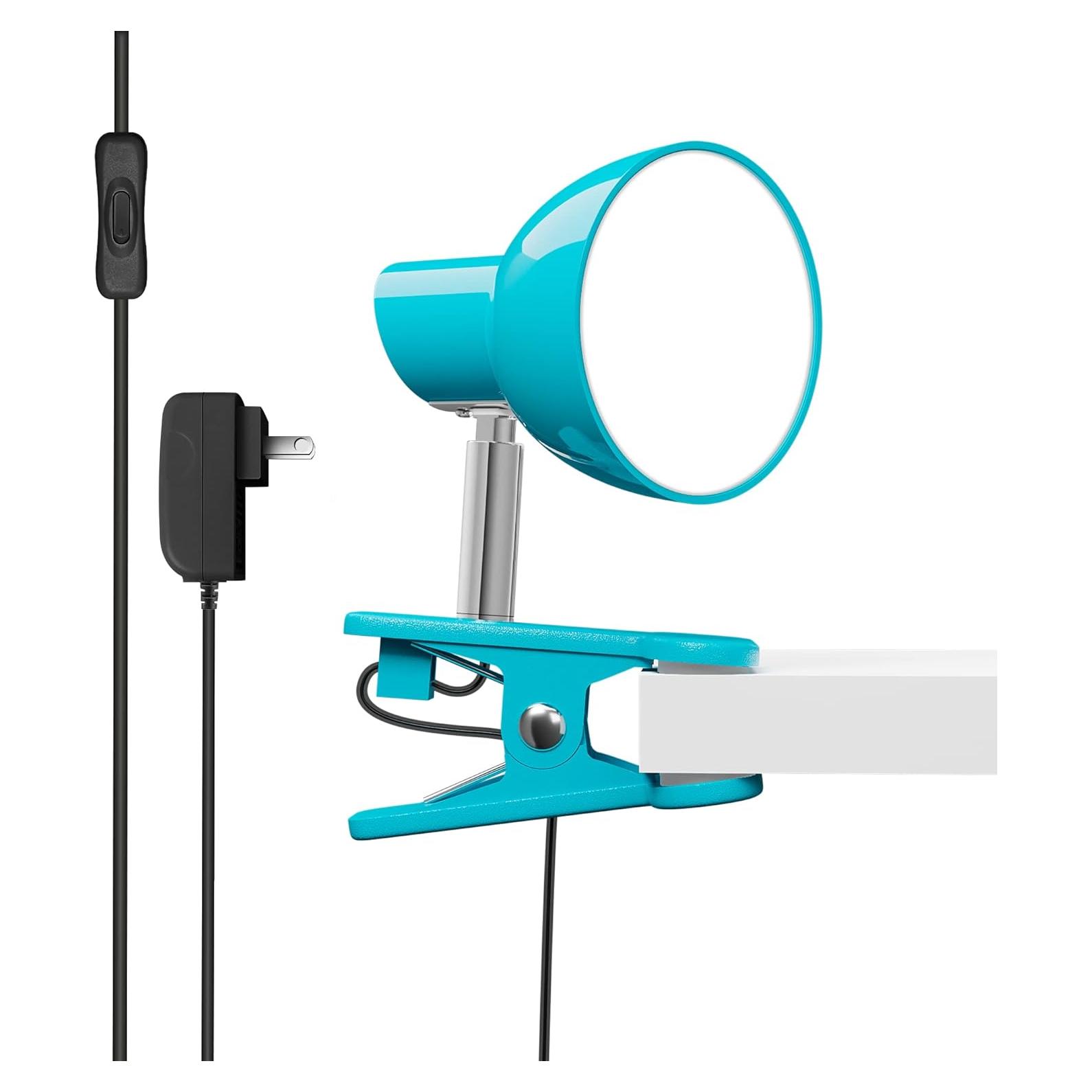 Lámpara LED de Escritorio Clip TOPMB 5W Azul 330° Rotación