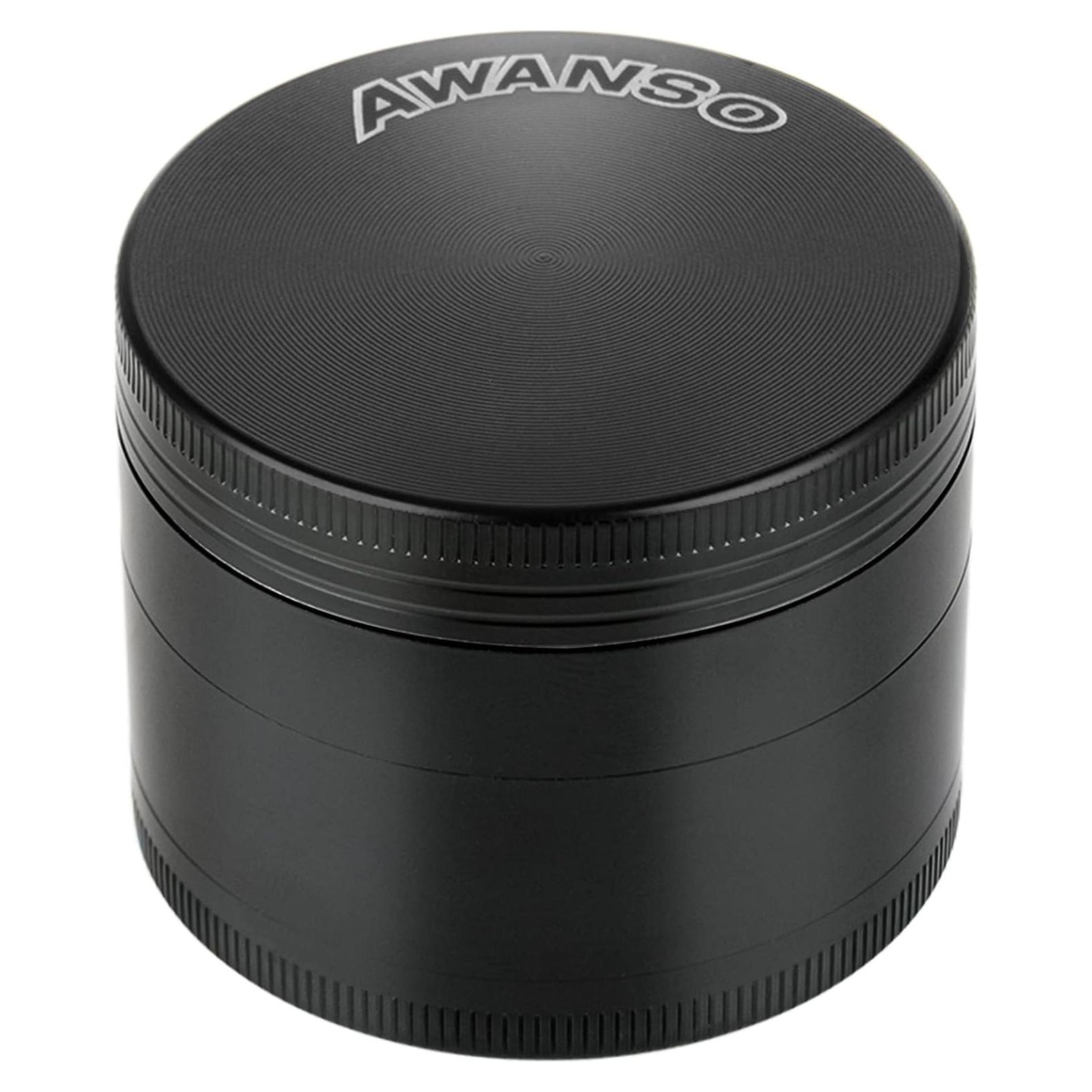 Molino de Especias Manual Awanso 2" Zinc Negro Duradero