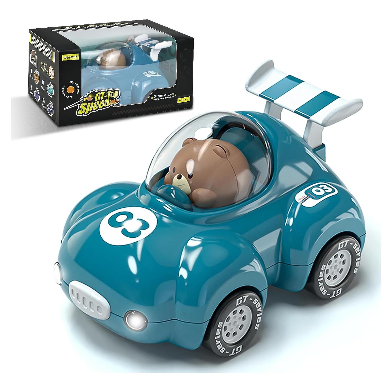 Coche de Juguete Fricción Azul CDDZSW para Niños 1-3 Años