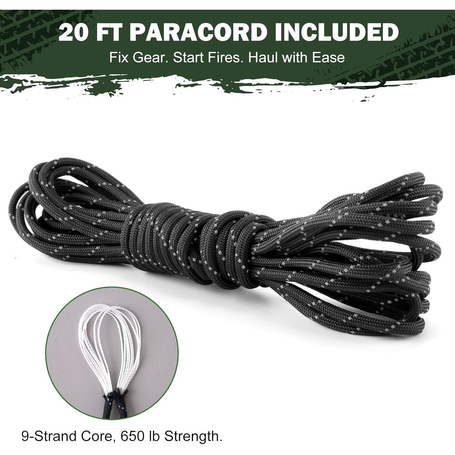 Tienda de Supervivencia Mylar 2 Personas con Silbato y Paracord