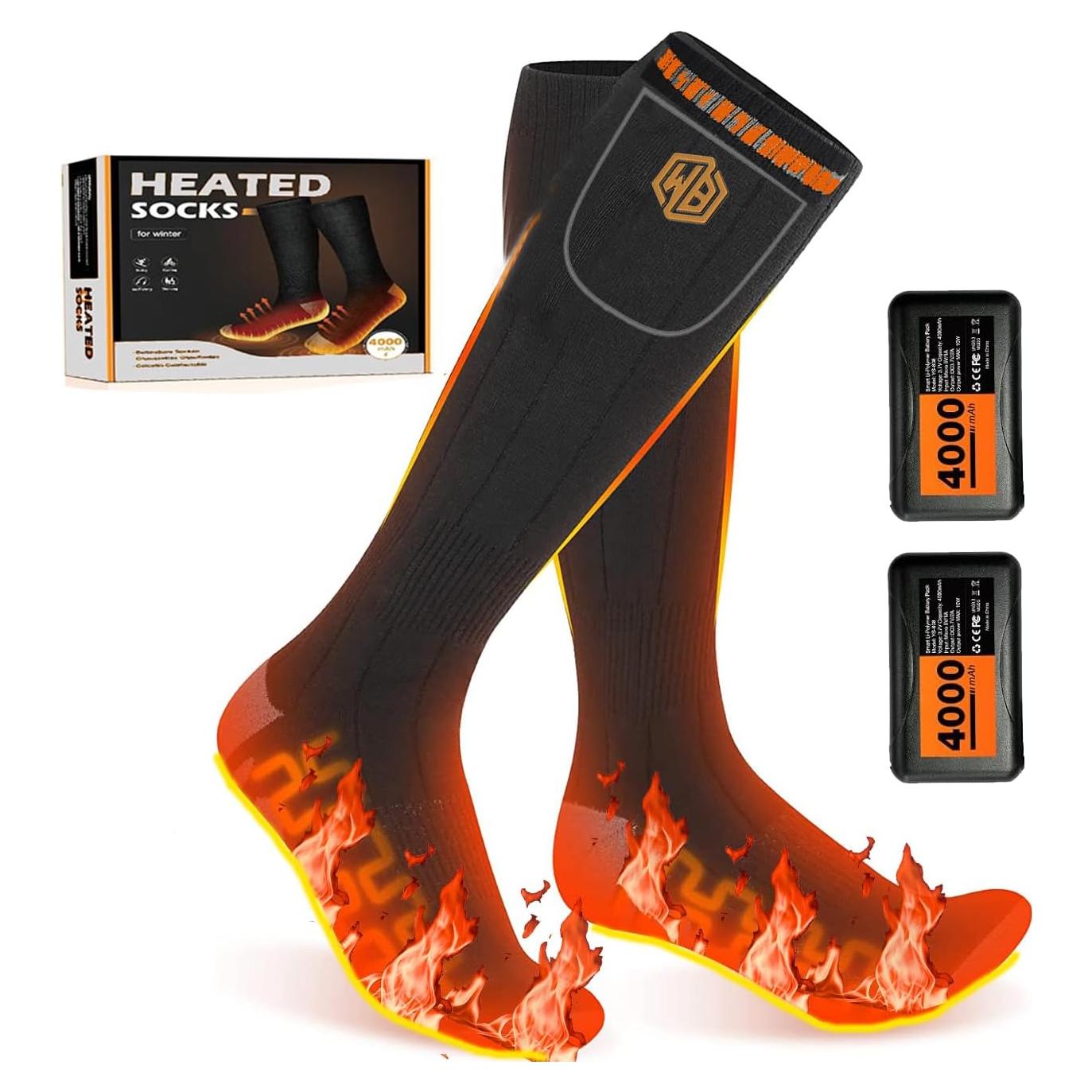 Calcetines Calentables WISSBLUE para Esquí y Senderismo