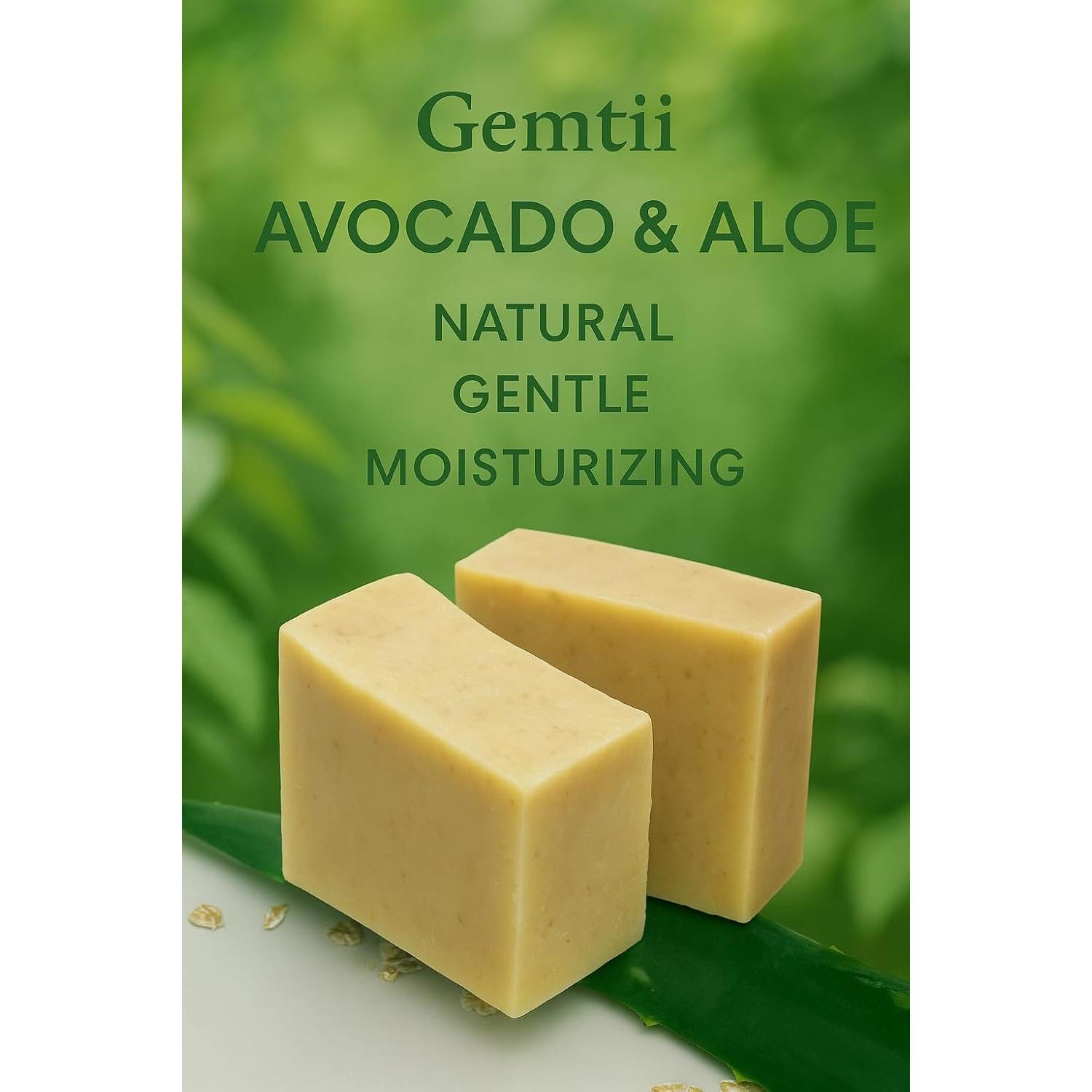 Jabón Natural de Aguacate y Aloe Hecho a Mano 113g