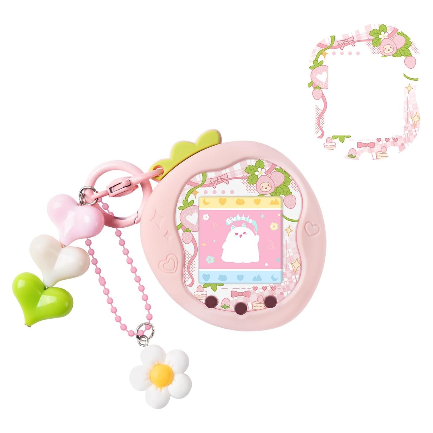 Funda Protectora Rosa BUBBLELOGUS para Tamagotchi Uni