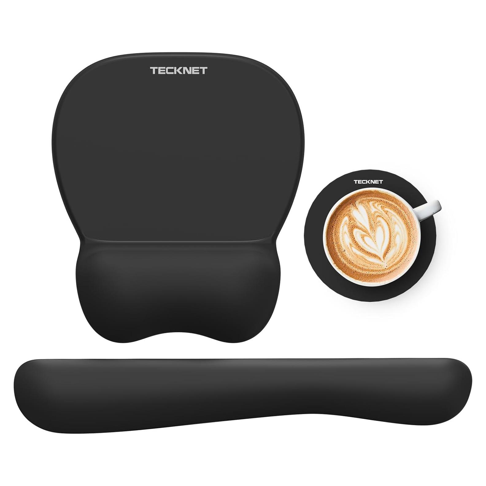 Conjunto de Alfombrilla de Ratón y Teclado TECKNET Negro