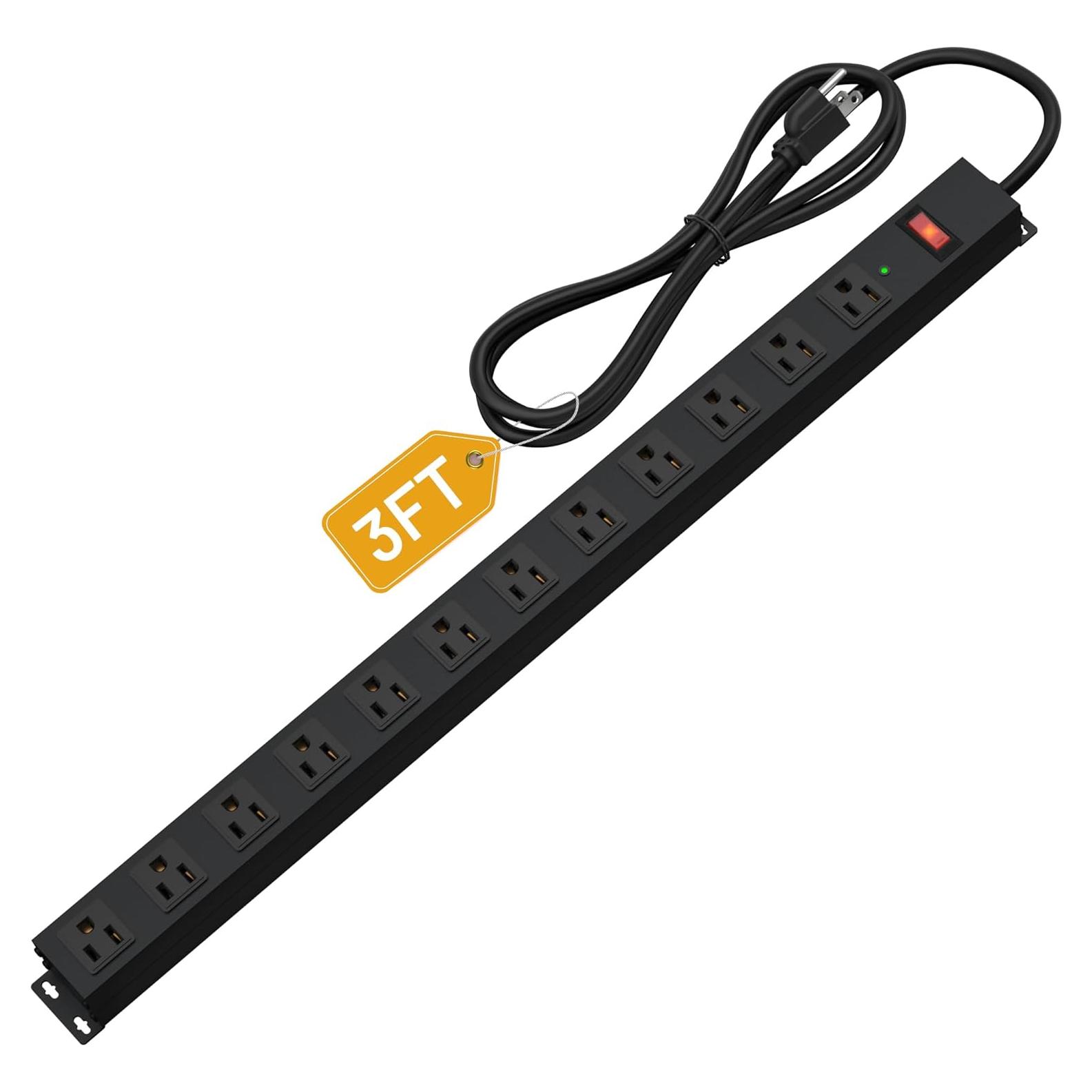 Regleta de Alimentación CFMASTER 12 Salidas 2100 Julios 0.91m