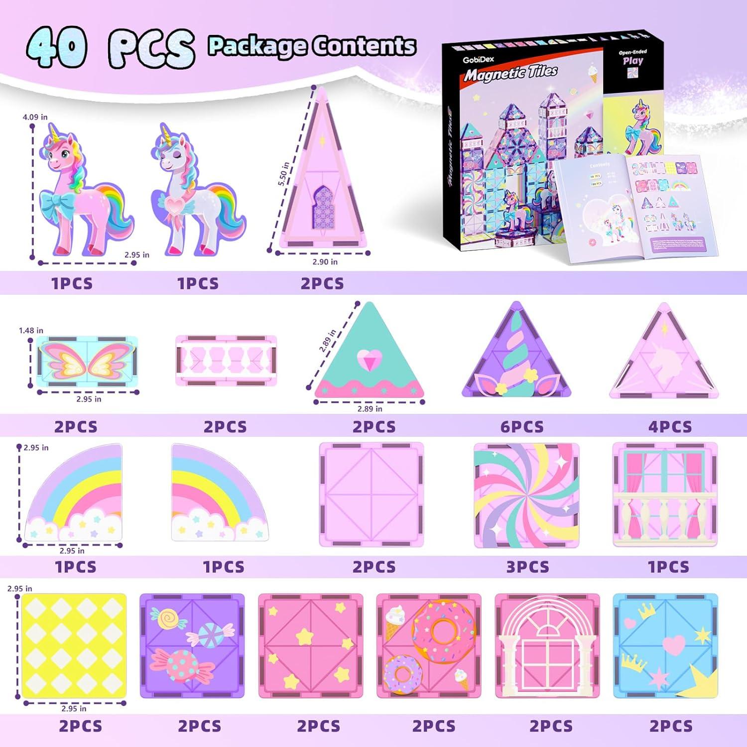 Bloques de Construcción Magnéticos GobiDex Unicornio 1.08kg