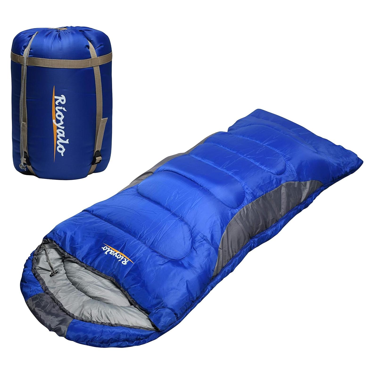 Saco de dormir Rioyalo 450GSM para invierno 0°C - Adultos