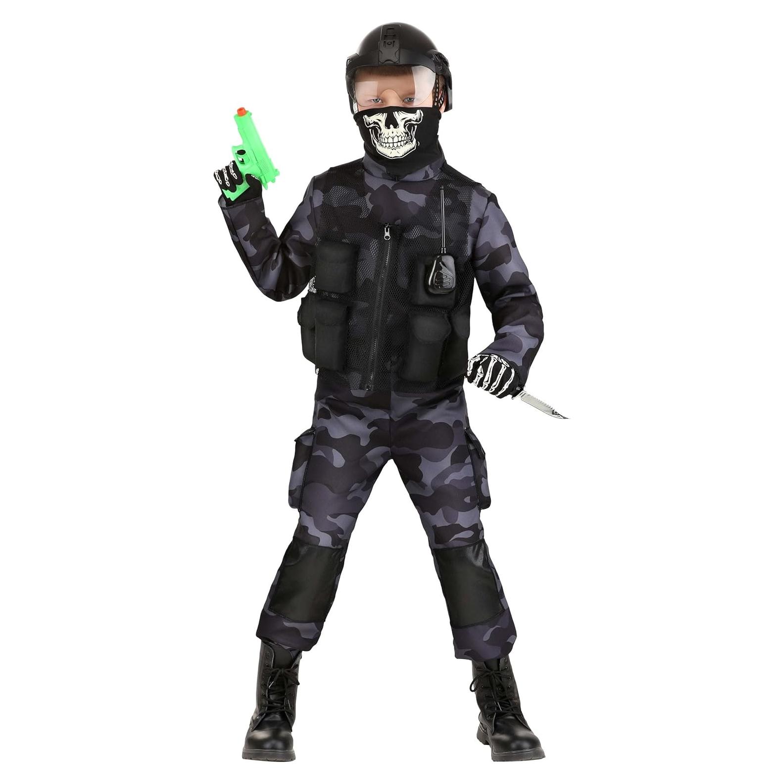 Disfraz Comando de Medianoche Marina Niños - Chaleco y Accesorios