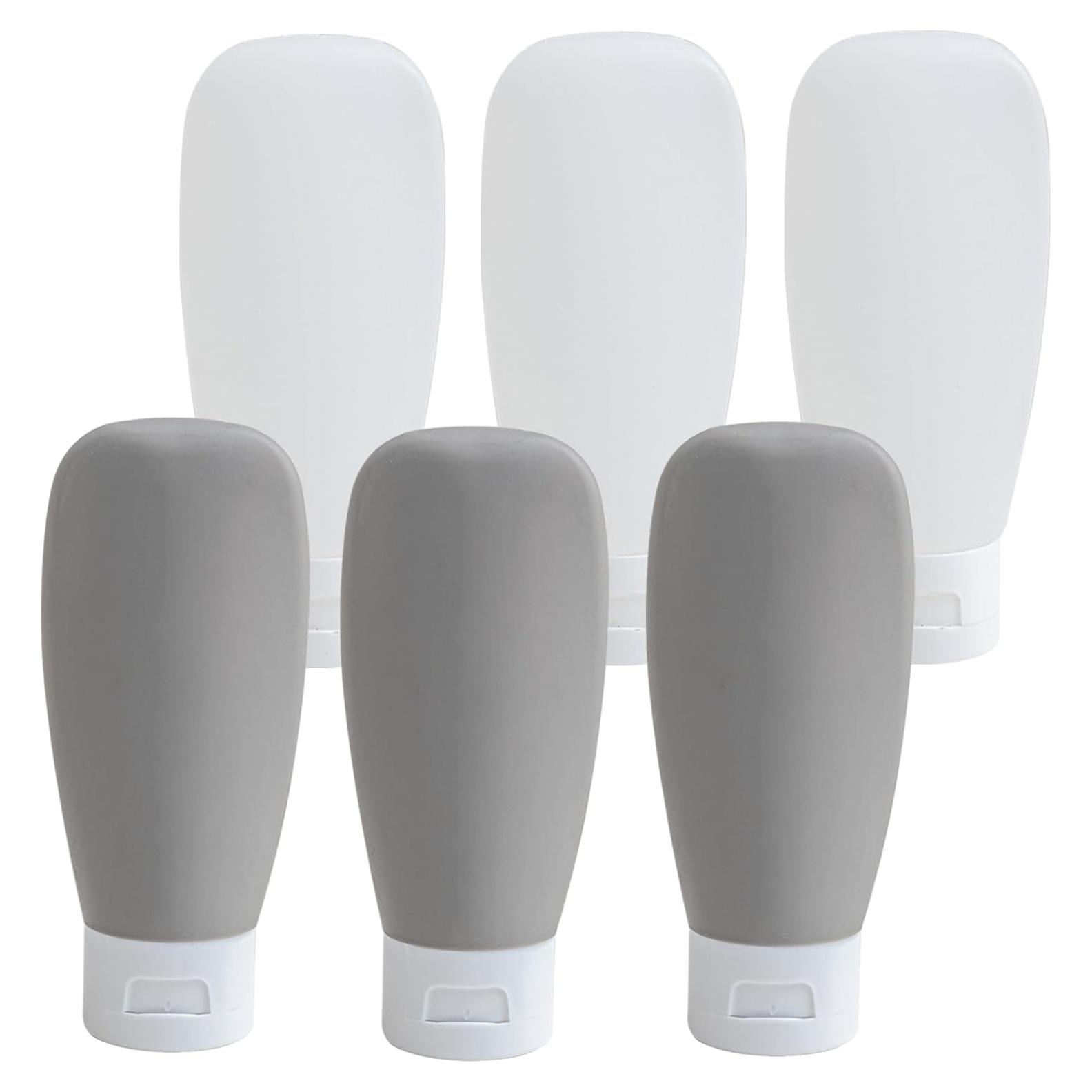 Botellas de Viaje DEWSENSI 6 Pack 2 oz Aprobadas por TSA