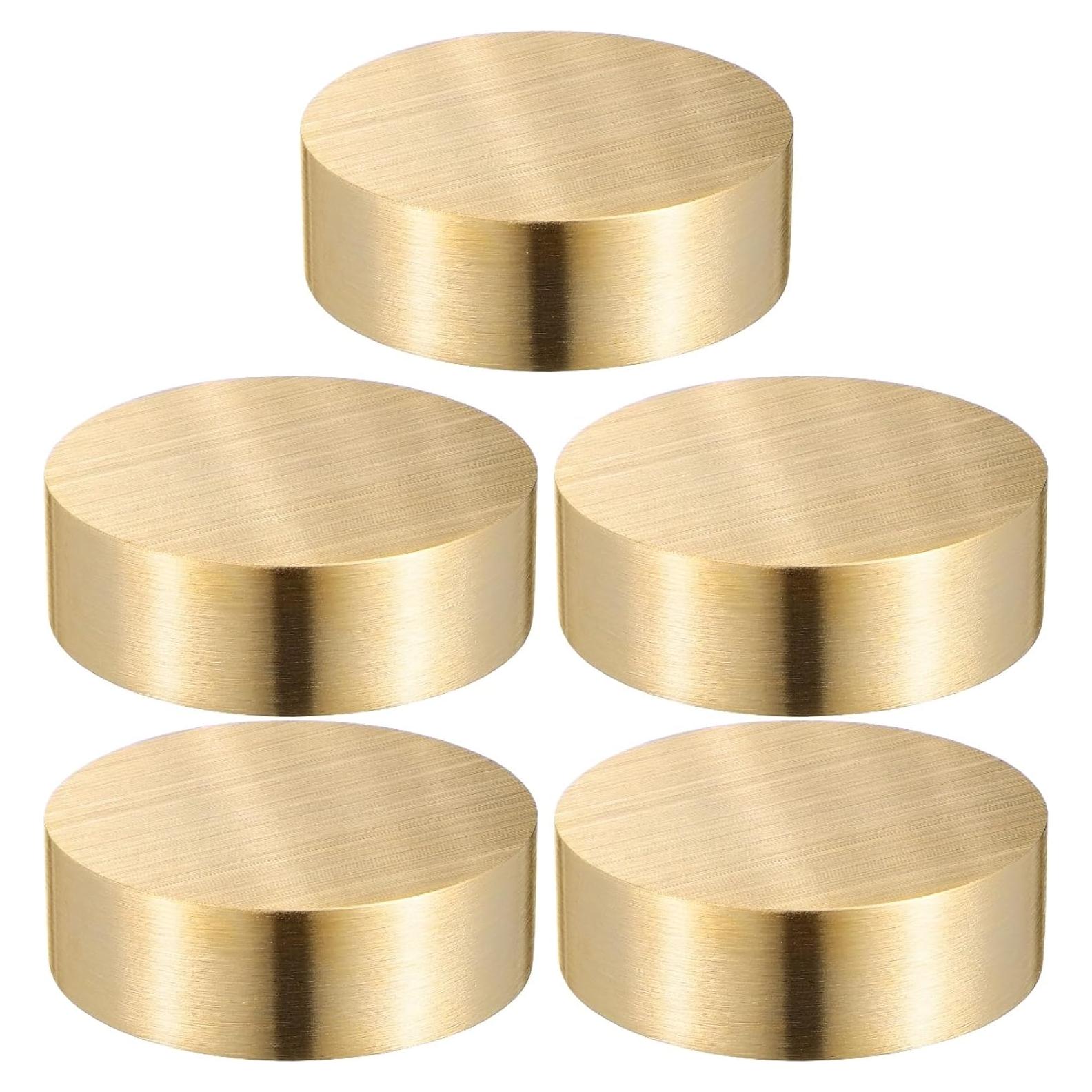 Peso de Papel Dorado NUOBESTY 5 Pcs 4x4 cm para Escritorio