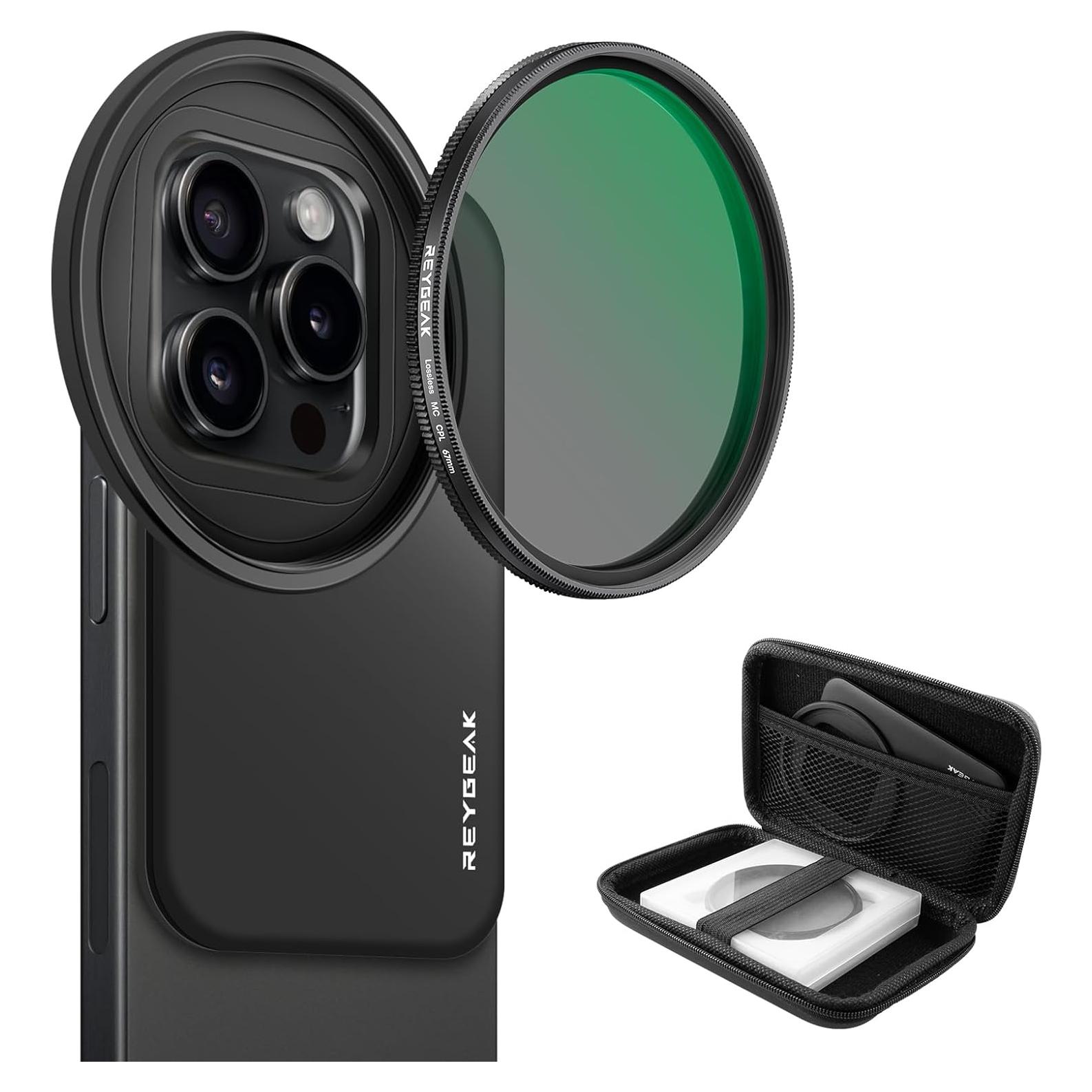 Filtro CPL REYGEAK 67mm para iPhone 6.1" MagSafe