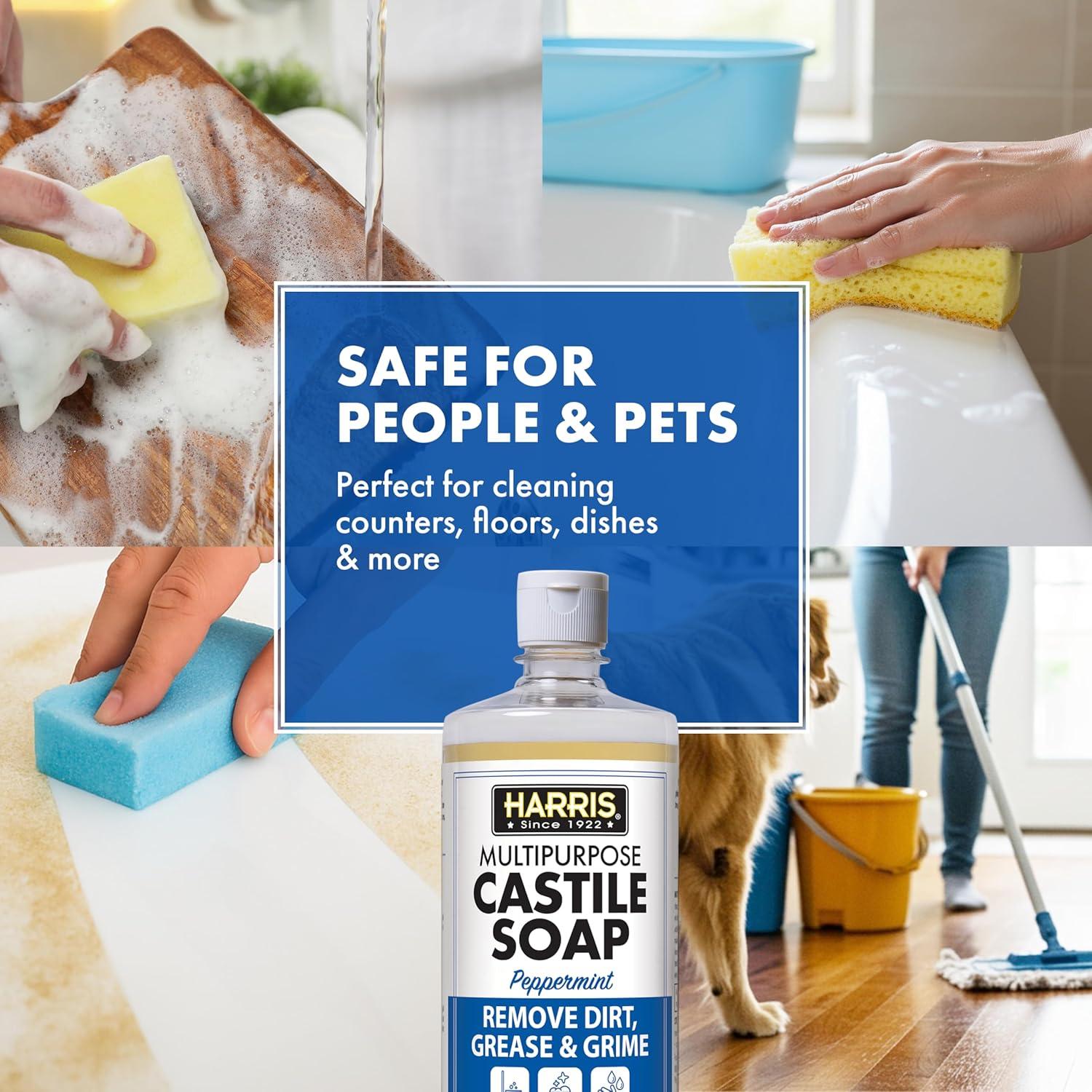 Jabón de Castilla Multiusos Harris Menta 946 ml - Limpieza Efectiva