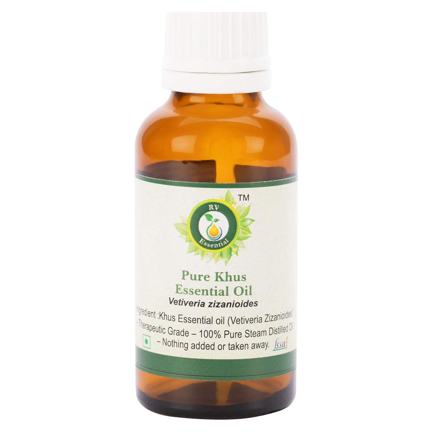Aceite Esencial Puro Khus 5ml R V Esencial - 100% Natural