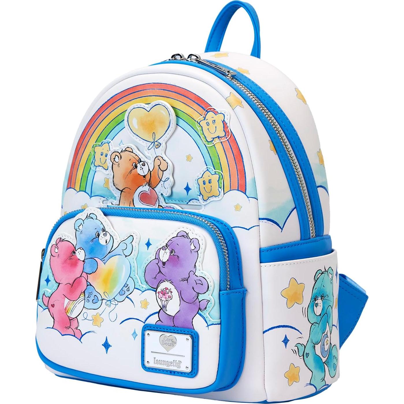 Mochila Mini Arcoíris Loungefly Care Bears 22.86x11.43x26.67cm