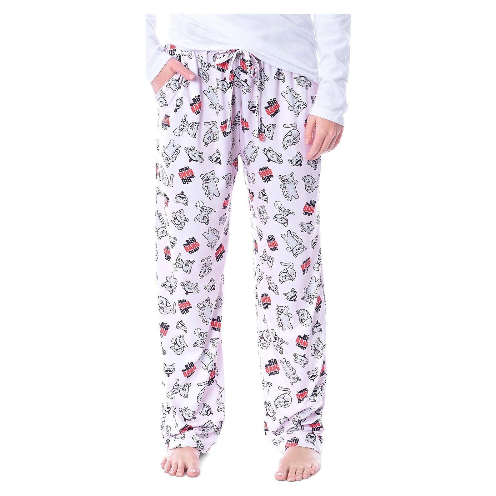 Pantalones de Pijama Ultra Suaves Intimo Gatito Suave Rosa