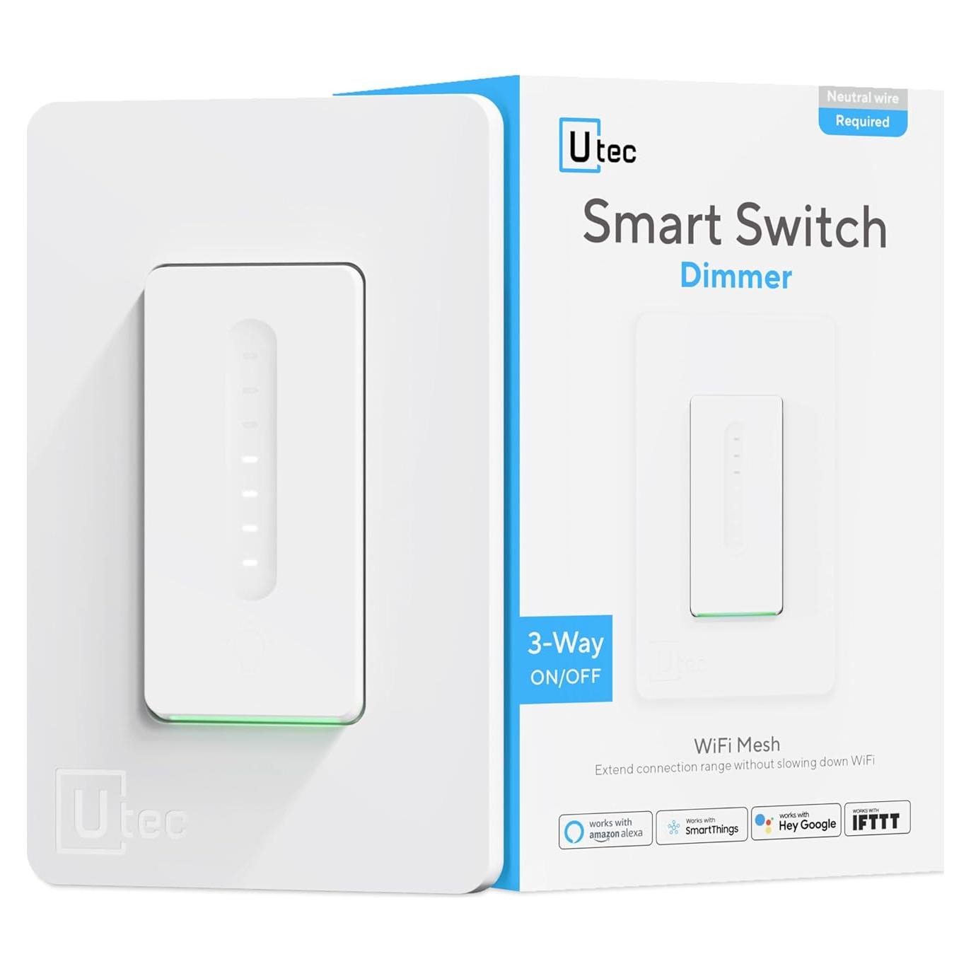 Interruptor Regulador Inteligente U-tec 3 Vías WiFi 2.4GHz