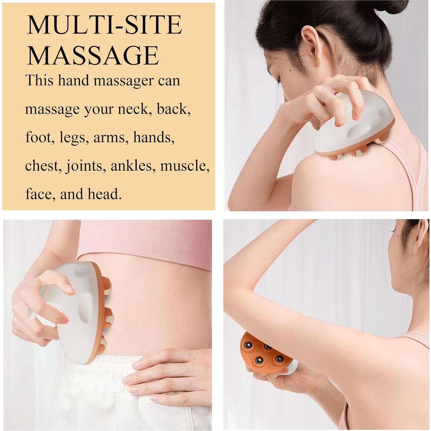 Masajeador de Mano WMM 360° para Alivio Muscular - Azul