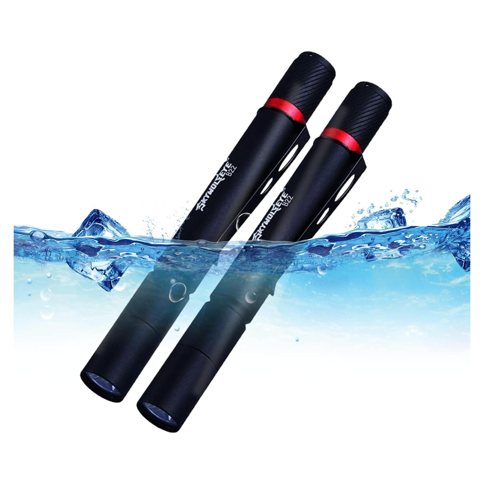 Paquete de 2 Linternas de Bolígrafo LED CASTNOO IP67