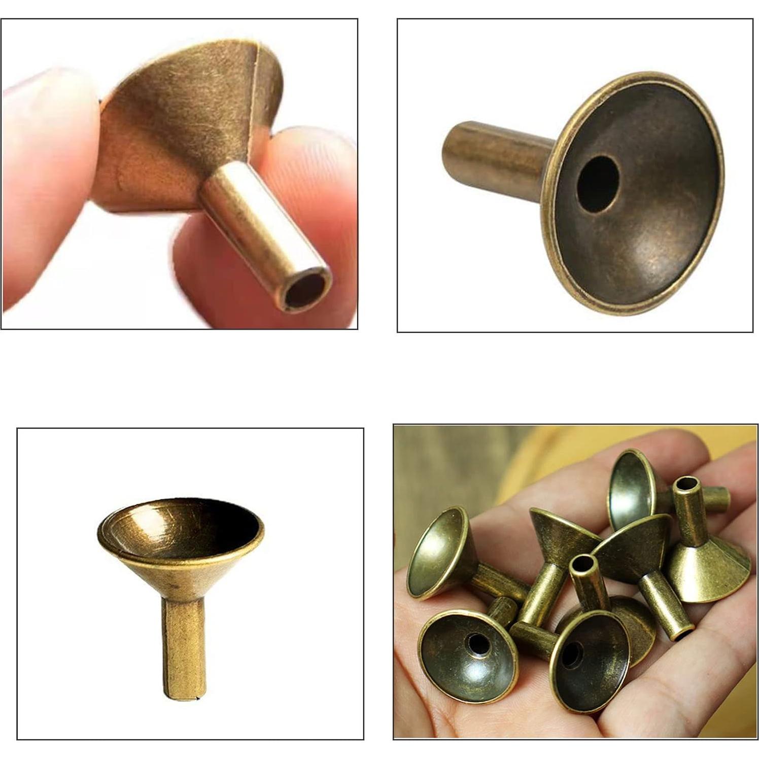 Soporte de Incienso NentMent 6 Piezas Metal Cónico 2x2x2.1cm