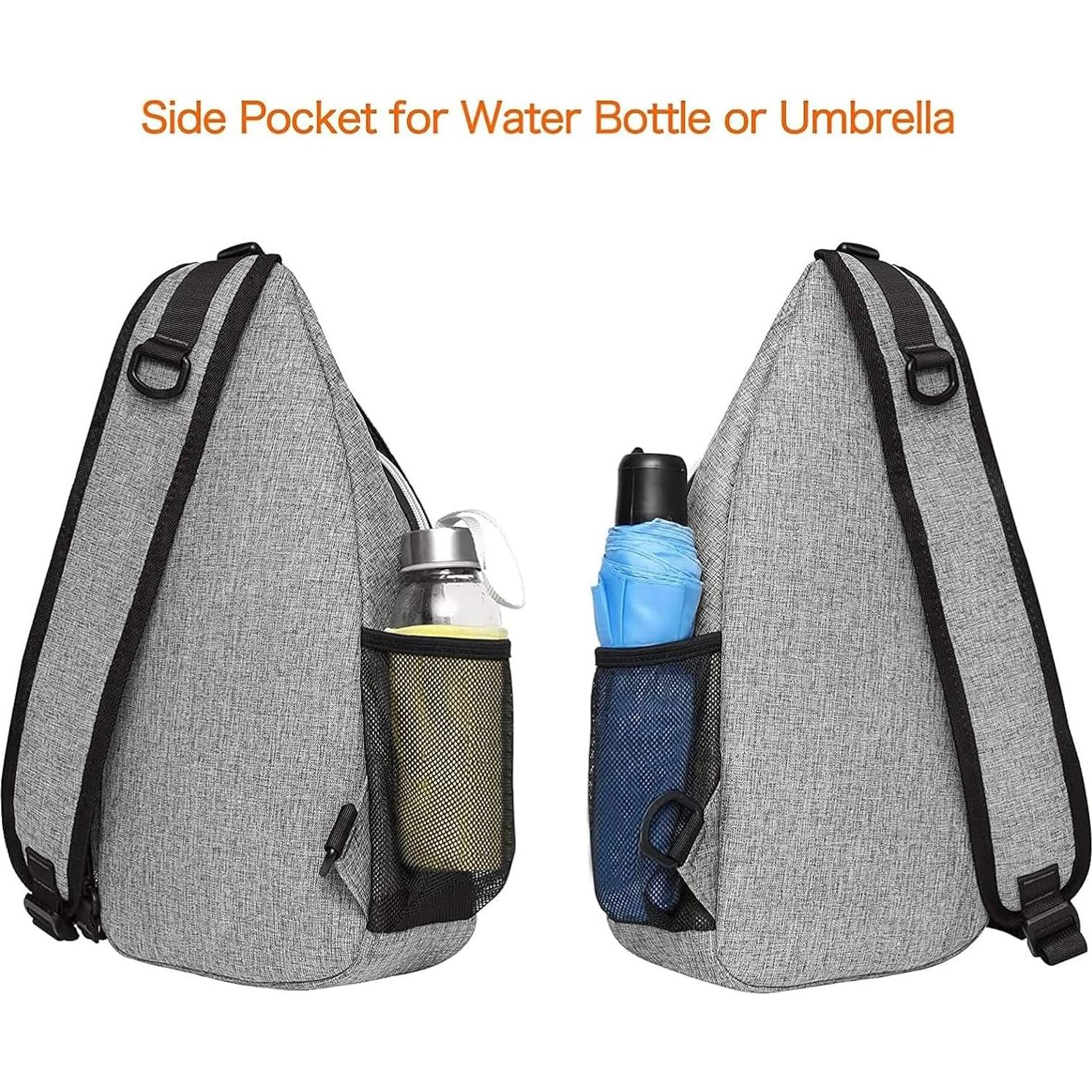 Mochila Cruzada MOSISO Gris 6L para Viajes y Senderismo