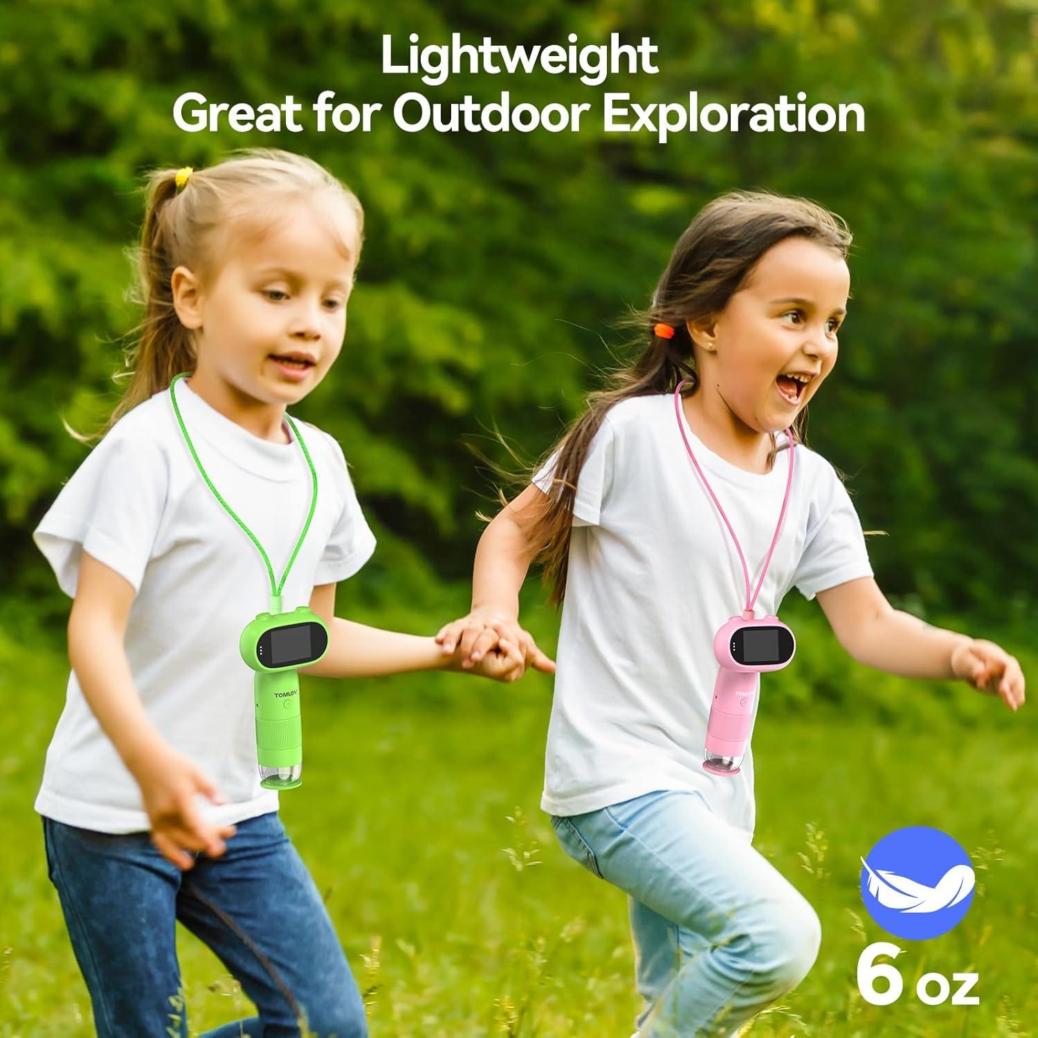 Microscopio Digital Portátil TOMLOV P30 para Niños 1000X