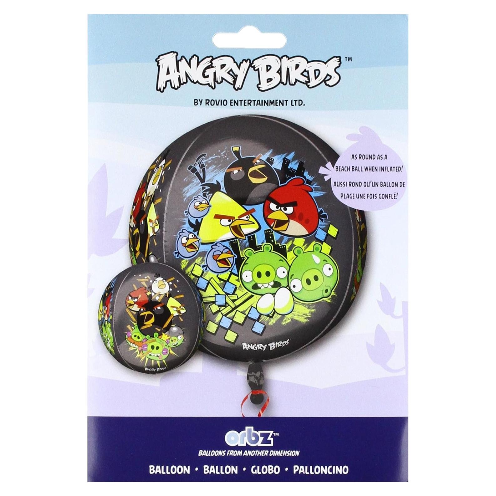 Globo de papel de aluminio Orbz Angry Birds Anagram 40.64 cm