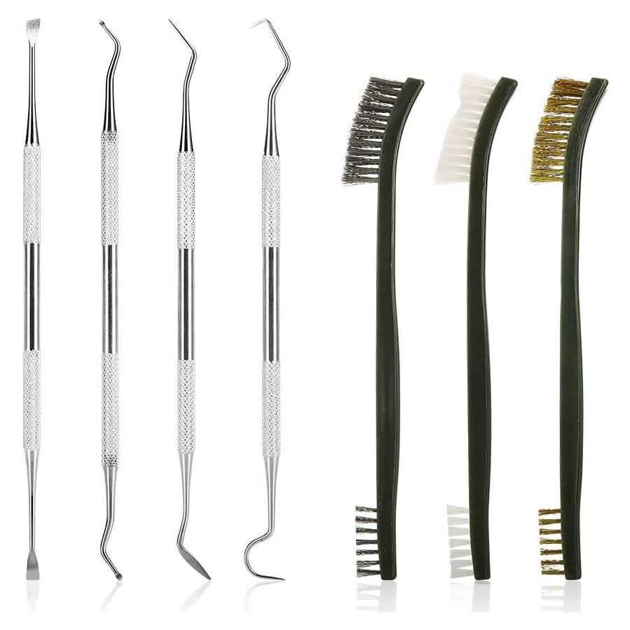Kit de limpieza de armas Accmor AC4381, 7 piezas, cepillos y picos