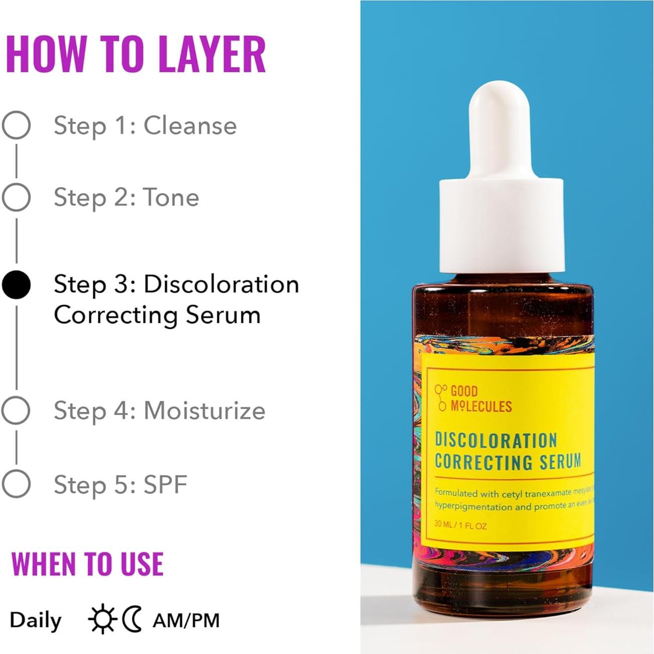 Sérum Corrector de Discoloración Good Molecules 30ml Ácido Tranexámico