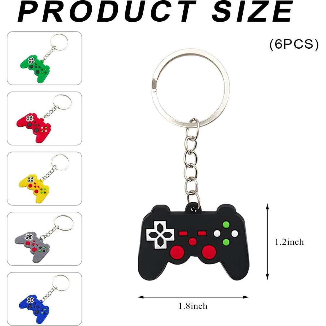 Llavero de Controlador de Videojuego SHMZK 12 Piezas PVC